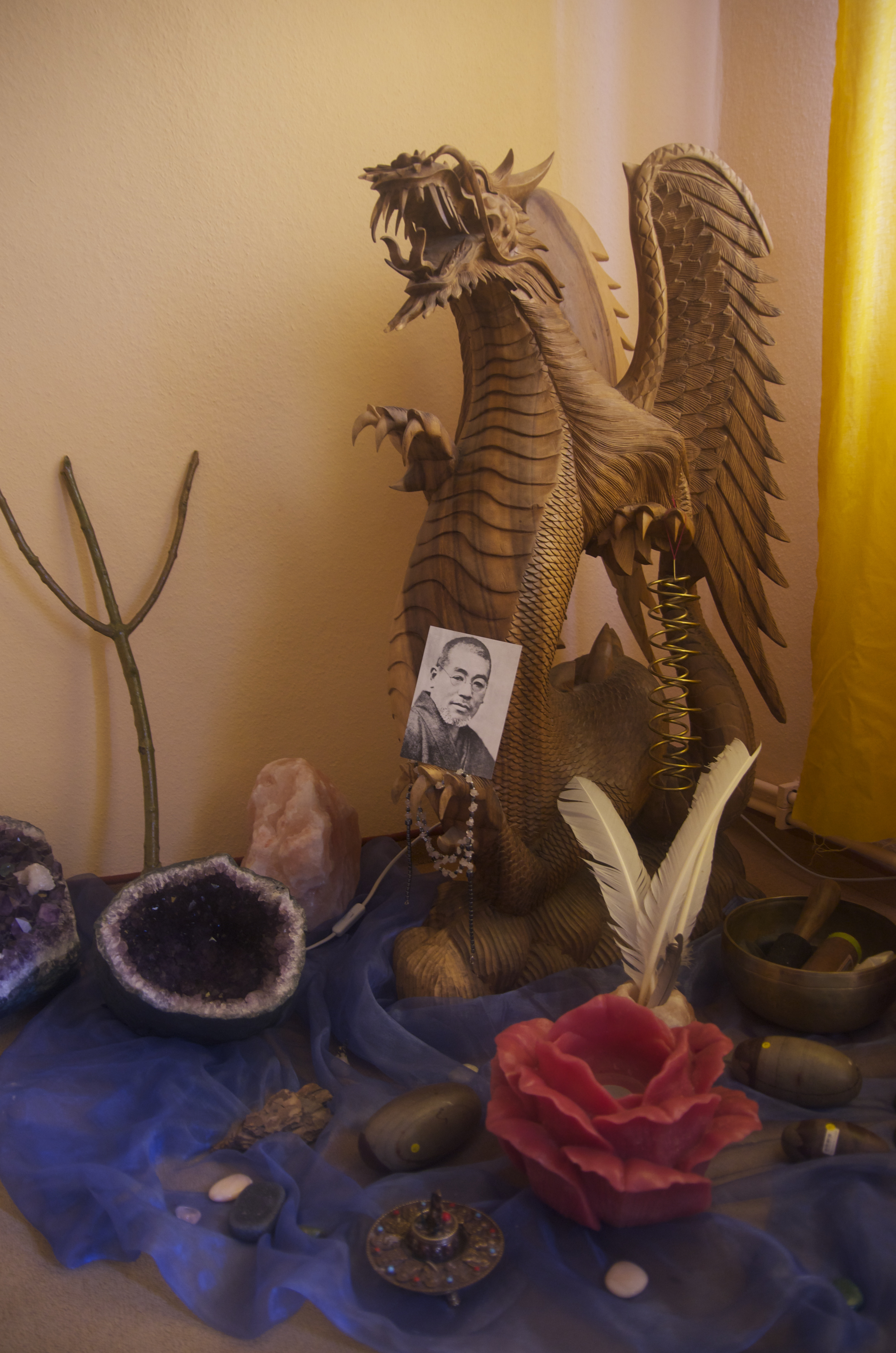 Drache im Einweihungsraum des Shingon Reiki Instituts