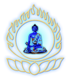 Logo-Yakushi-Lotus-Fire-Transparent Medizinbuddha Buddhistische Geistheilung