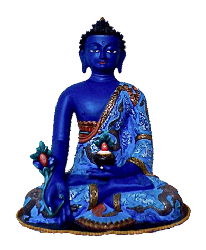 Reiki und Kristalle - Medizin-Buddha Yakushi Nyorai - Lapislazuli-Buddha