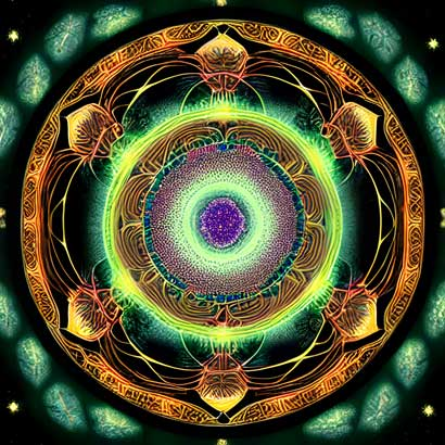 Reiki und Kristalle - Mandala Lotusblüte