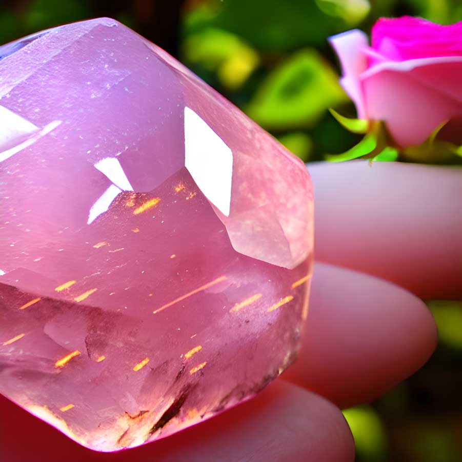 Reiki mit Kristallen - Rosenquarz