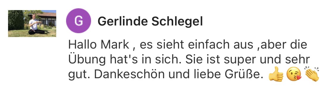 Feedback Shingon Reiki für Mark Hosak & Eileen Wiesmann