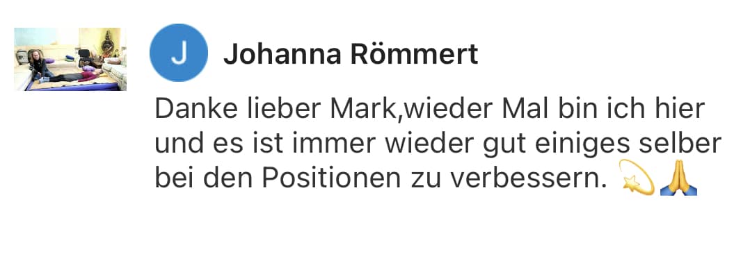Feedback Shingon Reiki für Mark Hosak & Eileen Wiesmann