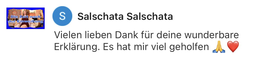 Feedback Shingon Reiki für Mark Hosak & Eileen Wiesmann