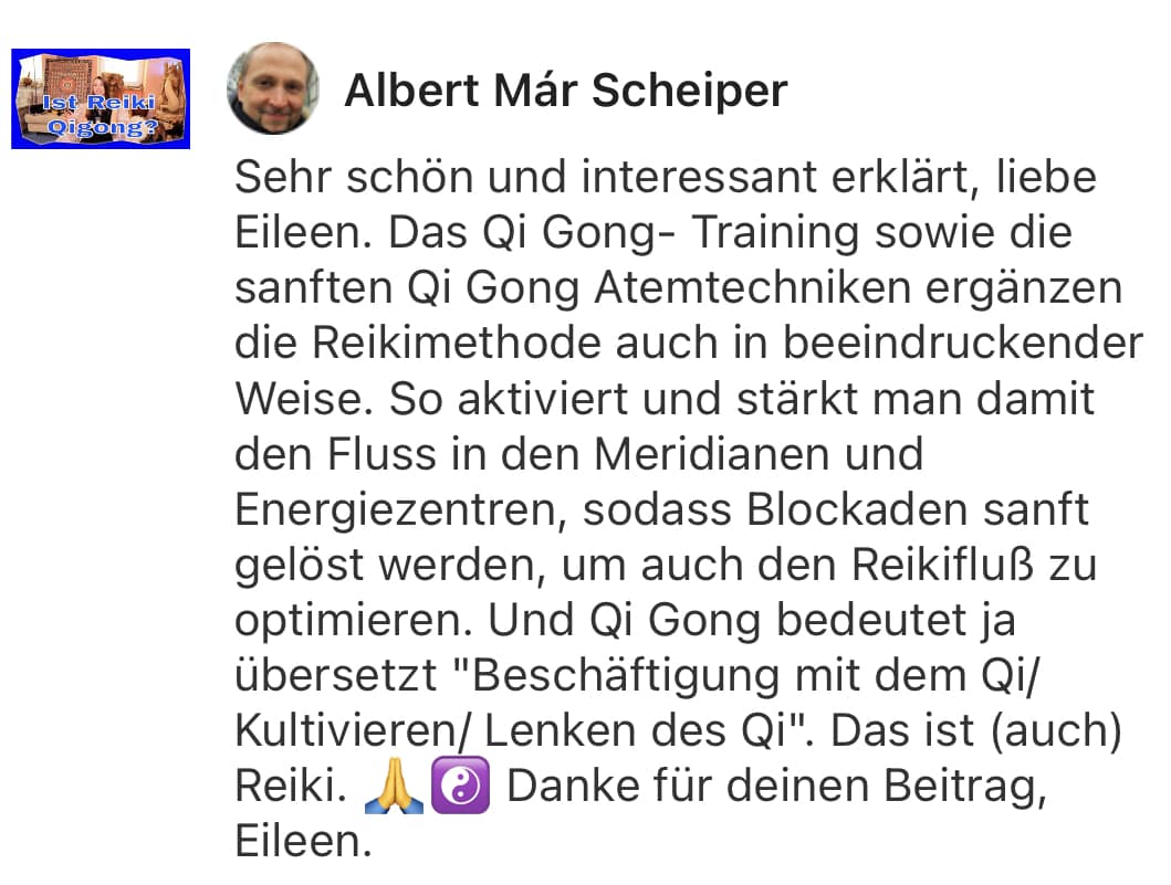 Feedback Shingon Reiki für Mark Hosak & Eileen Wiesmann