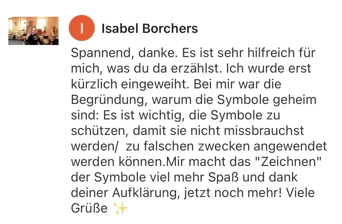 Feedback Shingon Reiki für Mark Hosak & Eileen Wiesmann