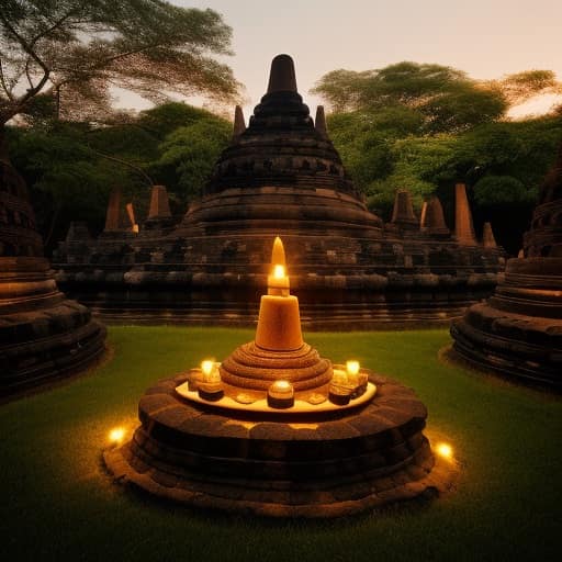 Buddhistischer Altar im Borobudur