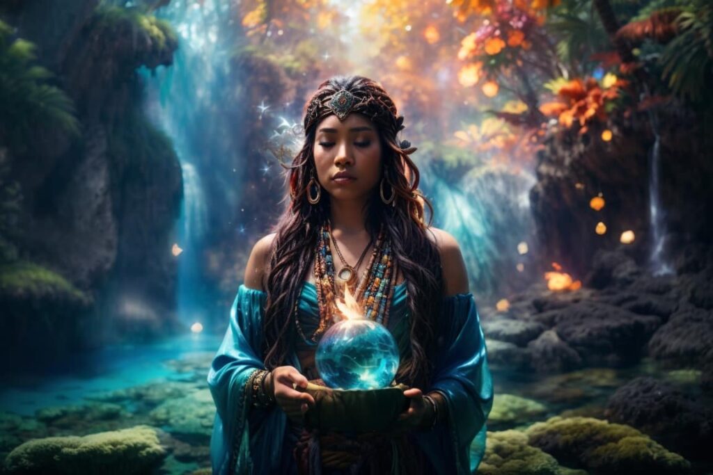 Instrumente und Symbolik in schamanischen Zeremonien