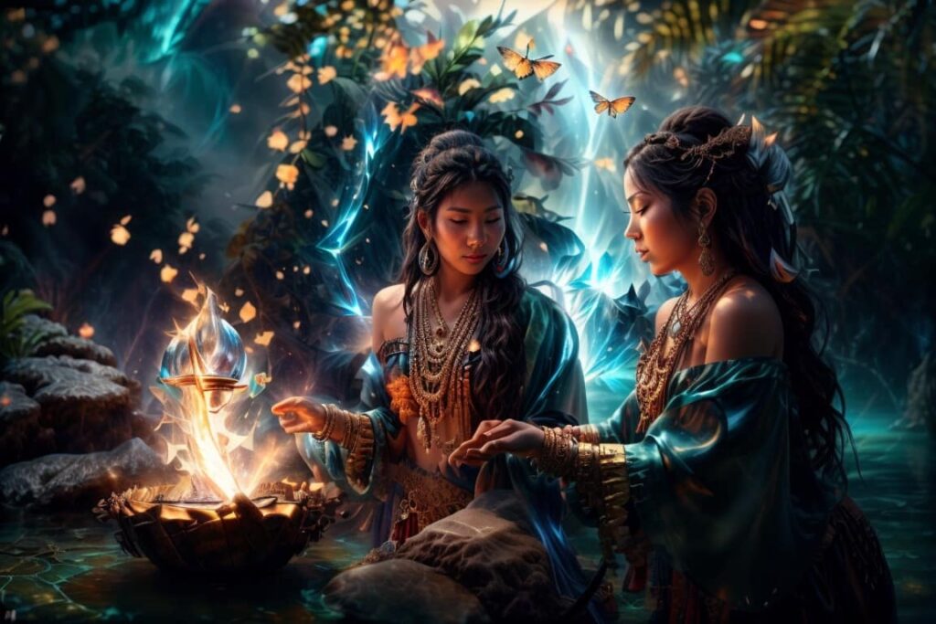 Schamanische Weisheiten un Ritualen empfangen