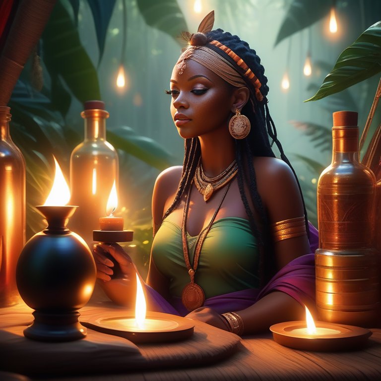 Maman Brigitte ist die Schutzpatronin der Weiblichkeit im Voodoo.