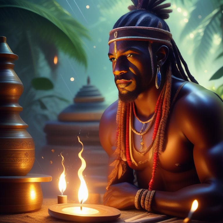 Guédé Zaranye ist die Kraft der Transformation im Voodoo-Schamanismus.