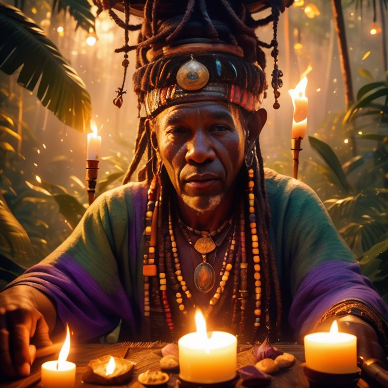 Schutzamulette im Voodoo-Schamanismus.