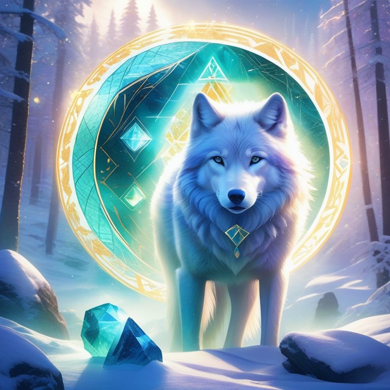 Mark Hosak und Magie im Schamanismus mit dem Krafttier Wolf.