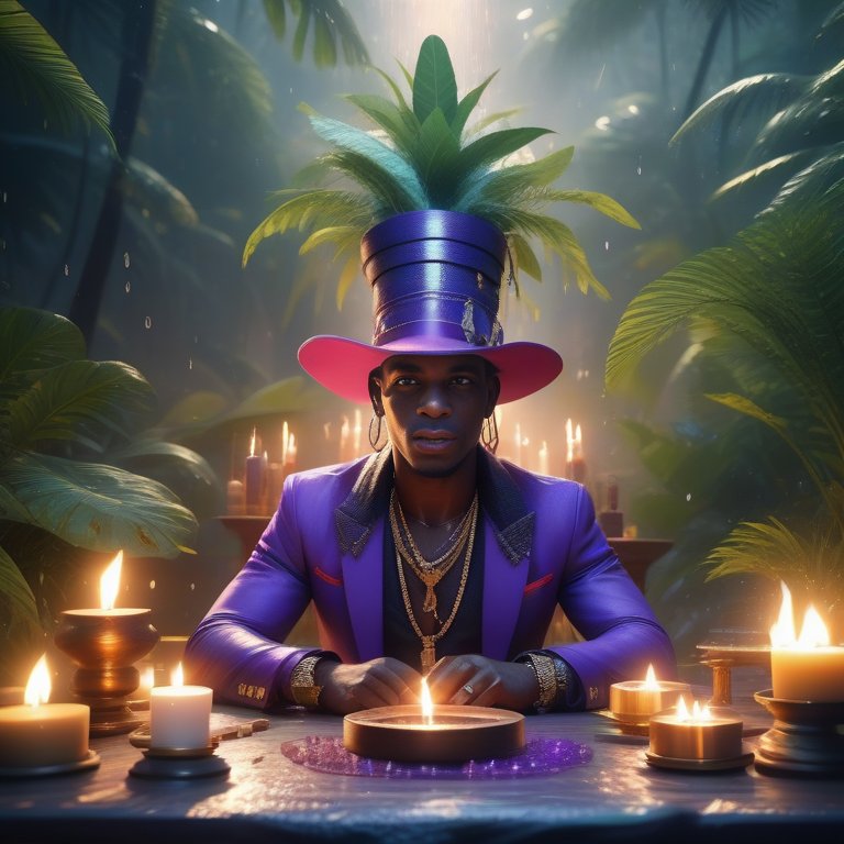 Baron Samedi alsHerr der Friedhöfe und des Todes im Voodoo. 🎩