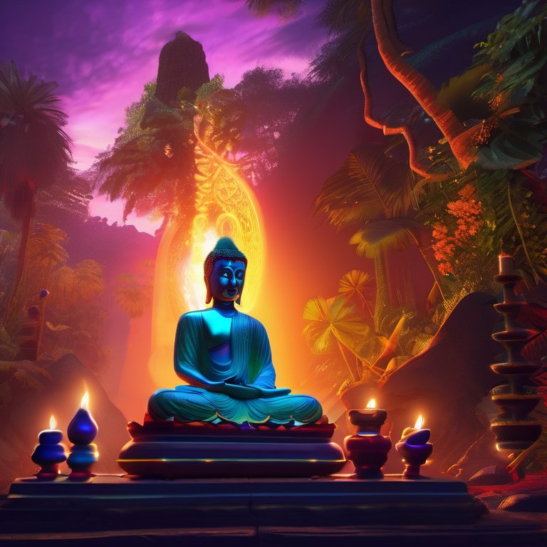 Seelenreise im Reinen Land Buddhismus.