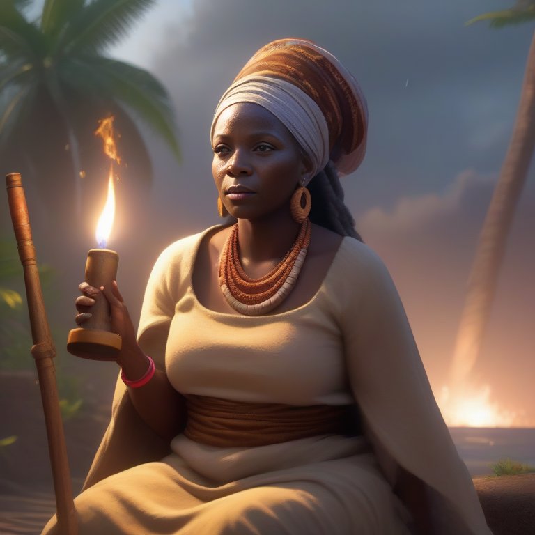 Guédé Ayizan ist die Reinigerin  des Pfades innerhalb der Ghede Loa im Voodoo.