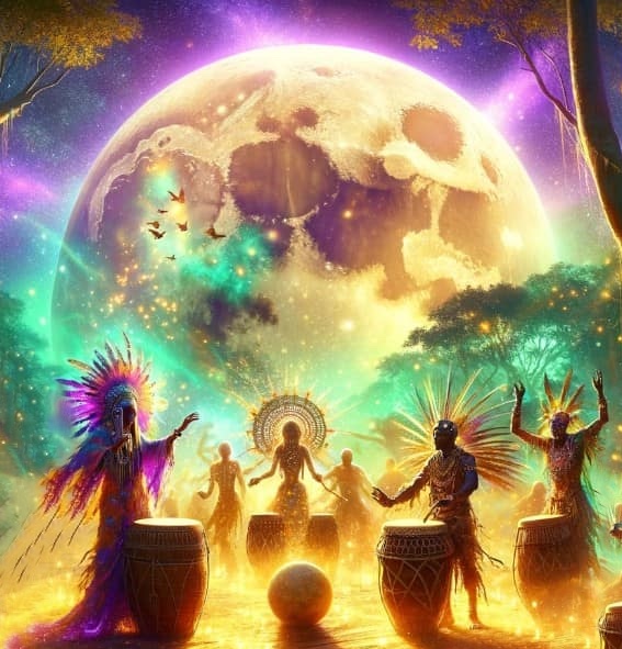 Schamanisches Heiltrommeln, Trommeln, Krafttiertanz; Voodoo